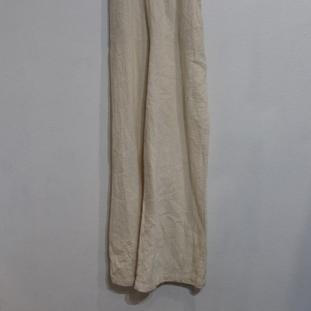 Anthropologie Cream Demi Textured Jumpsuit Sz 12 - Picture 4 of 14